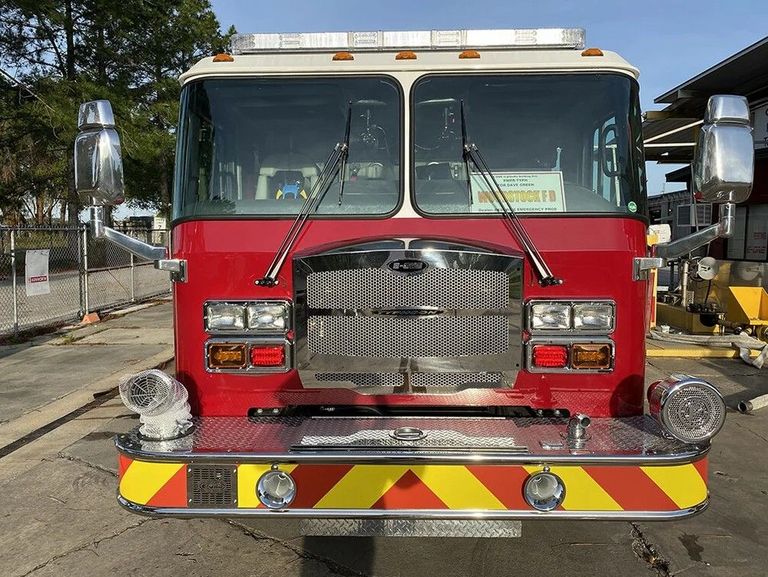 front view of fire truck
